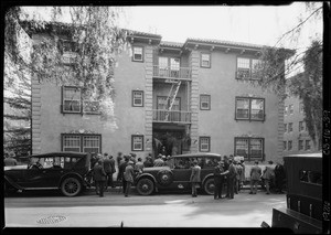 Crowd at 6358 Yucca Street, Los Angeles, CA, 1926