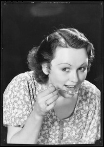 Refrigerator with Barbara Weeks, Southern California, 1933