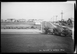 South Muirfield Road & Wilshire Boulevard, Los Angeles, CA, 1925