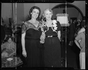 Interiors of lobby at Lido Hotel, Los Angeles, CA, 1940