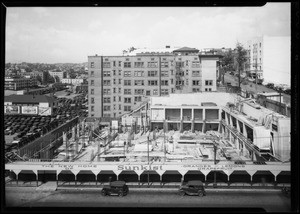 Progress shot of California Fruit Exchange Building, Los Angeles, CA, 1935