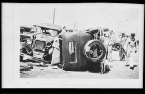 Auto crash, Southern California, 1931