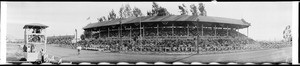 Horse racetrack, Southern California, 1928