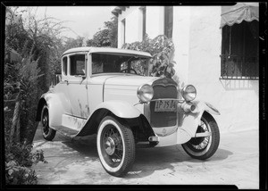 Ford coupe, William R. Boone, owner, Glendale, CA, 1932