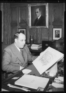 Mr. Frank in his office, Los Angeles, CA, 1934