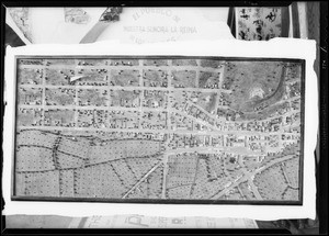 Chart of old Los Angeles, Los Angeles, CA, 1931