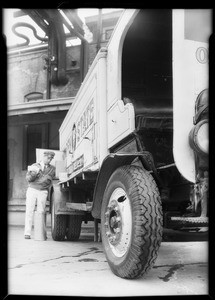 Hughes ice cream truck, Southern California, 1932