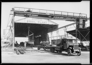 Interior and exterior of plant, Blue Diamond Co., South Alameda Street and East Washington Boulevard, Los Angeles, CA, 1931