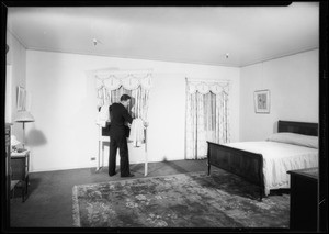 Removable windows in home furnishing rooms, Los Angeles, CA, 1933