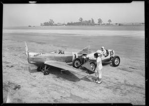 Babe Stapp and Gregg's ship, Clover Field