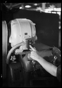 Control switch on uniclosed motor, Southern California, 1931