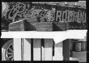 Roofing shingles, Southern California, 1933