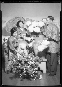 Japanese flower girls, Southern California Flower Association, Southern California, 1934