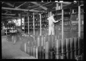 Interior of factory, Southern California, 1931