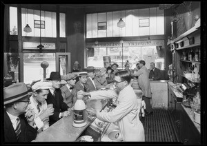 Drug store fountain, Southern California, 1927