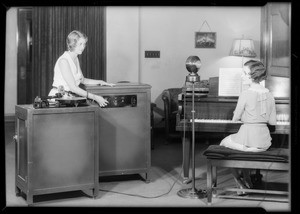 Recording machines, Southern California, 1931