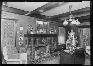 Interior of home, 551 South Oxford Avenue, Los Angeles, CA, 1925