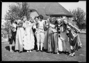 Girls in dress rehearsal, Southern California, 1932