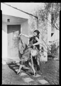 Billy Barnes in Spanish costume, Leimert Park, Los Angeles, CA, 1928