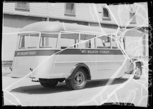 Mt. Wilson Coach, Southern California, 1935