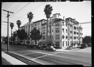 Piccadily (aka Piccadilly) and Franklin Plaza apartments, Southern California, 1931