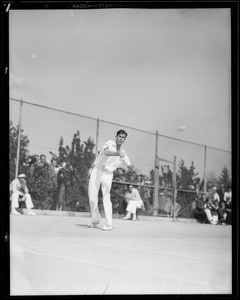 Tennis action at Griffith Park, Los Angeles, CA, 1931