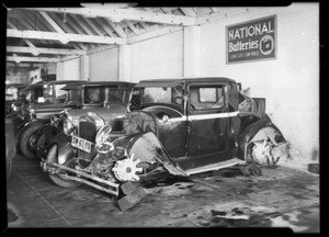 Chevrolet & Essex, west Burbank garage, Burbank, CA, 1930