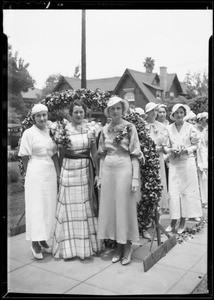 Pansy ceremony Tri Delta sorority, Southern California, 1933