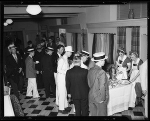 Luncheon, opening of new basement store, Southern California, 1935