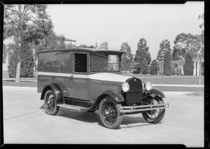 Angelus Coffee Co. new Ford truck, Southern California, 1928