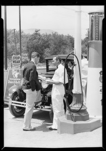 "Stop Wear" publicity, Union Oil Co., Southern California, 1933