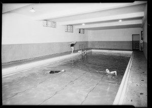 Interiors of club rooms etc, Physical Culture Club, Southern California, 1930