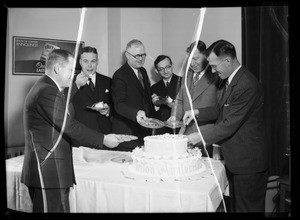 Eating Triton cake, Southern California, 1935