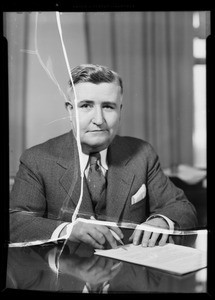 Mr. Moran at his desk, Southern California, 1935