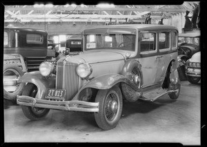 Chrysler sedan, W.N. Arousen, owner, File #33AP84398, Southern California, 1933