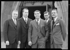 Joe Savoldi - Notre Dame - & Mr. Titus of Goodrich, Southern California, 1930