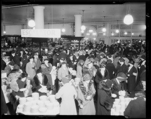 Crowd on main floor, Southern California, 1933