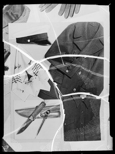 Sweater for elevator display cards, Bullock's, Southern California, 1935