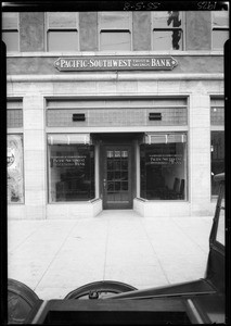 South Vermont Avenue and West Washington Boulevard, Pacific-Southwest Bank, 1605 West Washington Boulevard, Los Angeles, CA, 1925