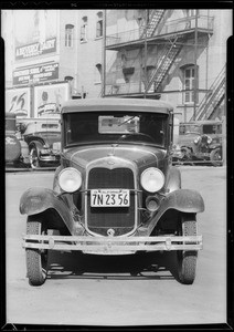 Ford sedan, Southern California, 1934