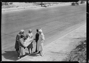 Publicity for auto tour, California state Chamber of Commerce, Southern California, 1930