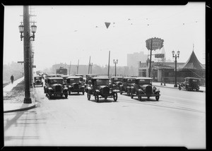 Scenes near 4th Street & Vermont Avenue, violations of zoning, traffic, etc., Los Angeles, CA, 1931