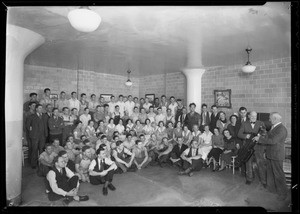 Presentation of golf clubs to Mr. Pad. Malloy, Southern California, 1935