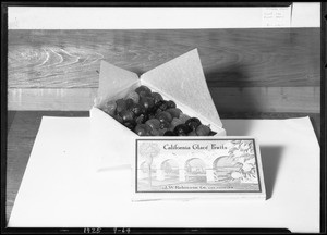 Box of glazed fruit, Southern California, 1925