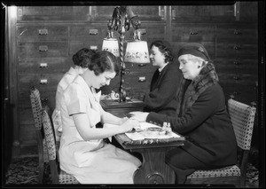 Garage, tea room, and beauty parlor, Southern California, 1933