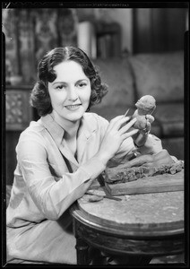 Dorothy Burgess at home, Southern California, 1932