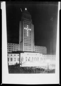 Copy to straighten building, Los Angeles Playground Department, Los Angeles, CA, 1930