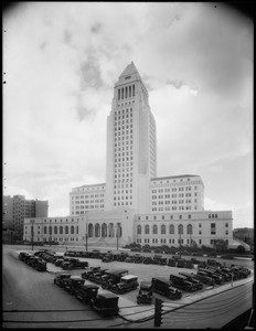 City Hall and clouds, 200 North Spring Street, Los Angeles, CA, 1931