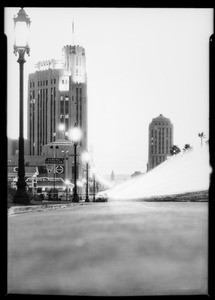 Traffic on Wilshire Boulevard, Southern California, 1931