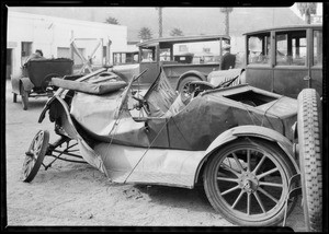 Ford wreck at Lincoln Heights jail, Southern California, 1926